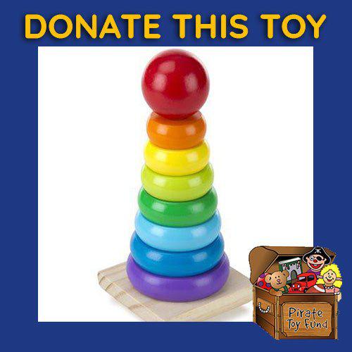 DONATE THIS TOY - Pirate Toy Fund - Rainbow Stacker Wooden Toy - by Melissa and Doug