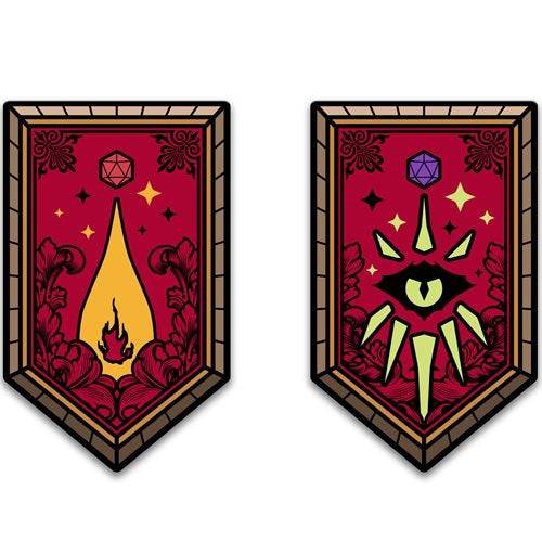 Dungeons & Dragons Character Class Augmented Reality Enamel Pin Set of 12 - Shared Exclusive - by Pinfinity
