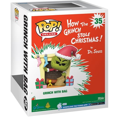 Funko Pop! Deluxe #35 How the Grinch Stole Christmas - Grinch with Bag Vinyl Figure