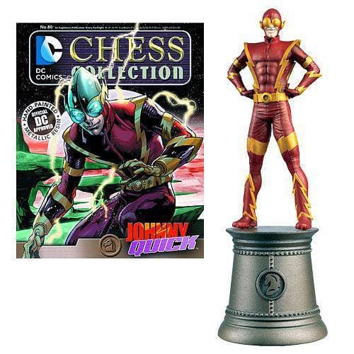 Eaglemoss DC Superhero Johnny Quick White Knight Chess Piece with Collector Magazine - by Eaglemoss Publications