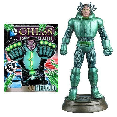 Eaglemoss DC Superhero Metallo Black Pawn Chess Piece with Collector Magazine - by Eaglemoss Publications