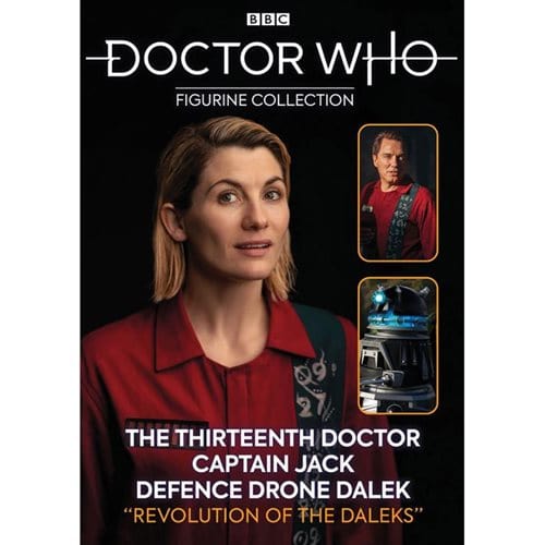 Eaglemoss Doctor Who Festive Special Figurine Box Set - Revolution of the Daleks Figurine Box Set (13th Doctor, Jack Harkness, Defense Drone Dalek) - by Eaglemoss Publications