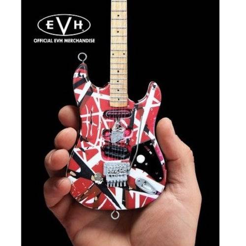 Eddie Van Halen Frankenstein Red & White Mini Guitar Replica Collectible - by Axe Heaven