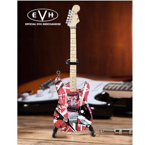 Eddie Van Halen Frankenstein Red & White Mini Guitar Replica Collectible - by Axe Heaven