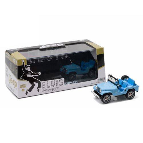 Elvis Presley CJ-5 Sierra Blue Jeep 1:43 Scale Die-Cast Metal Vehicle - by Greenlight Collectibles