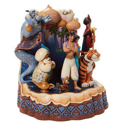 Enesco Disney Traditions Carved by Heart Aladdin "A Wondrous Place” by Jim Shore Statue - by Enesco