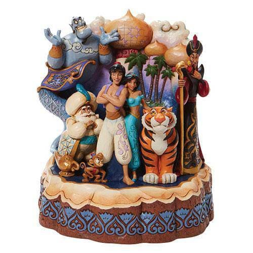 Enesco Disney Traditions Carved by Heart Aladdin "A Wondrous Place” by Jim Shore Statue - by Enesco