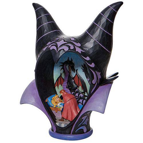 Enesco Disney Traditions Maleficent Headdress Scene "True Loves Kiss" by Jim Shore Statue - by Enesco