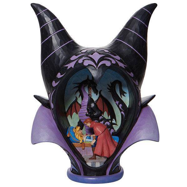 Enesco Disney Traditions Maleficent Headdress Scene "True Loves Kiss" by Jim Shore Statue - by Enesco