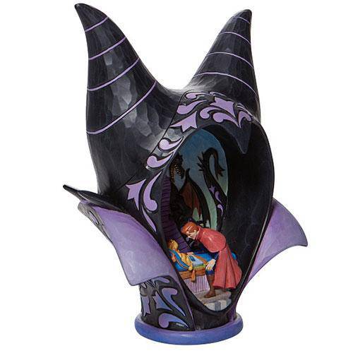 Enesco Disney Traditions Maleficent Headdress Scene "True Loves Kiss" by Jim Shore Statue - by Enesco