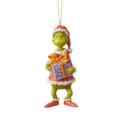 Enesco Dr. Seuss The Grinch - Grinch Holding Present Orn - by Enesco