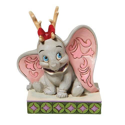 Enesco Jim Shore Disney Traditions Collection - Dumbo “Santa’s Cheerful Helper” - by Enesco