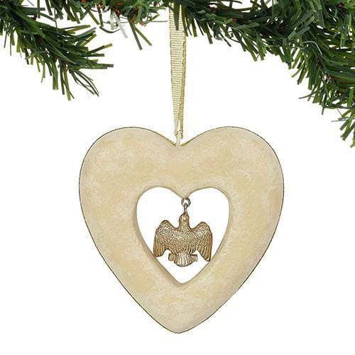 Enesco Patriotic Heart Ornament - America the beautiful - by Enesco