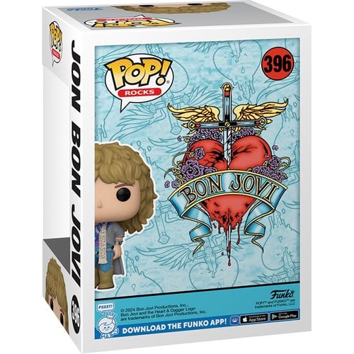 Funko Pop! 396 Rocks - Bon Jovi - 1980's Jon Bon Jovi Vinyl Figure