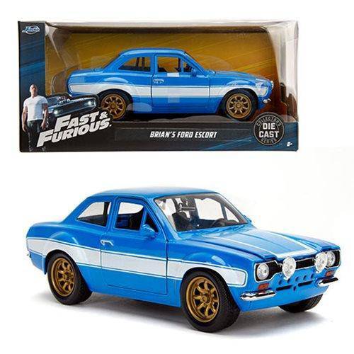 Fast and the Furious Brian's Ford Escort RS2000 MK1 1:24 Scale Die-Cast Metal Vehicle - by Jada Toys