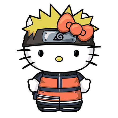 FiGPiN Enamel Pin - Naruto x Hello Kitty - Select Figure(s) - by FiGPiN