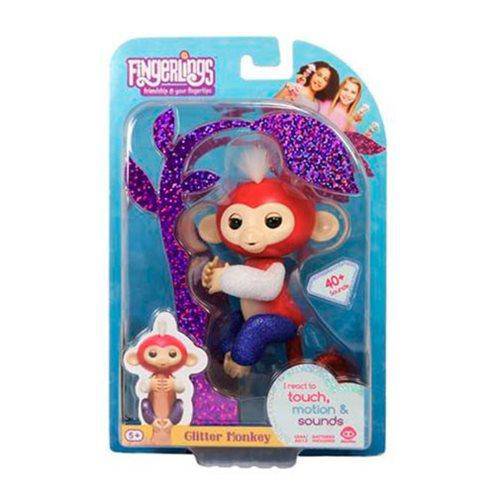 Fingerlings Liberty Glitter Monkey - by Wow Wee