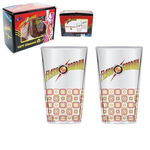 Flash Gordon 16 oz. Glass Set of 2 - by Bif Bang Pow!