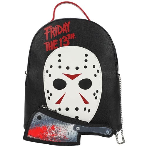 Friday The 13th Jason Mask Mini Backpack and Knife Coin Purse - by Bioworld