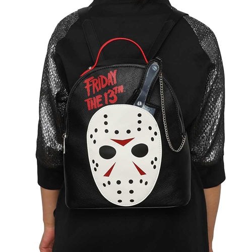 Friday The 13th Jason Mask Mini Backpack and Knife Coin Purse - by Bioworld