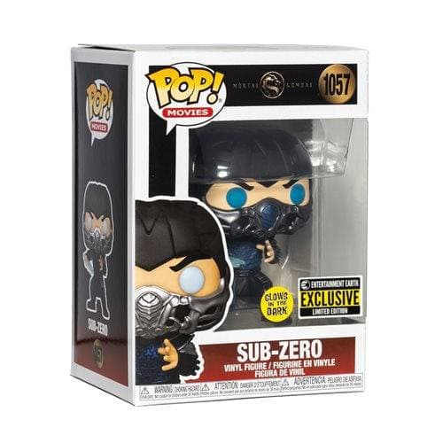 Funko #1057 Mortal Kombat 2021 Sub-Zero Glow-in-the-Dark Pop! Vinyl Figure - Entertainment Earth Exclusive - by Funko