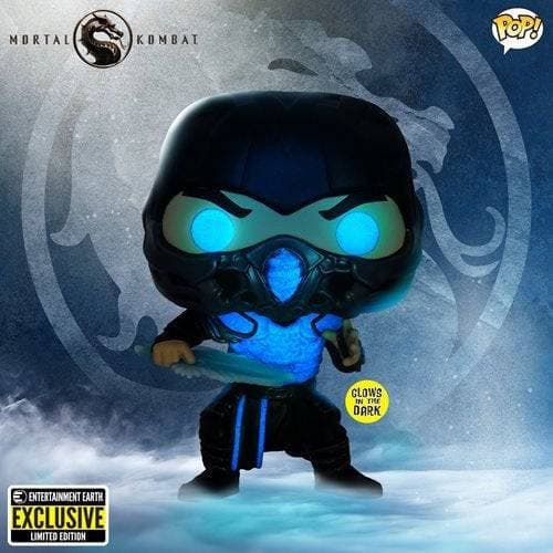 Funko #1057 Mortal Kombat 2021 Sub-Zero Glow-in-the-Dark Pop! Vinyl Figure - Entertainment Earth Exclusive - by Funko