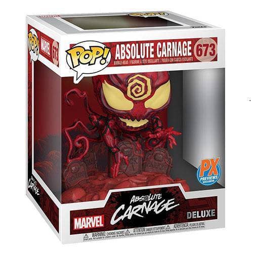 Funko 673 - Marvel Heroes - Absolute Carnage Deluxe Pop! Vinyl Bobble Head - PX - by Funko