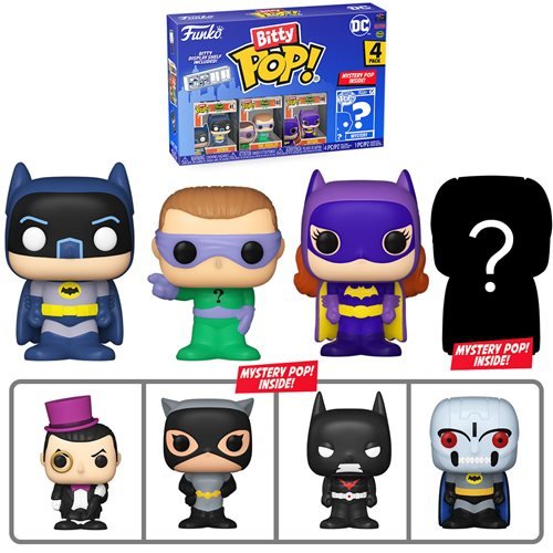 Funko Bitty Pop! Batman 1966 Mini-Figure 4-Pack - Select Set(s) - by Funko