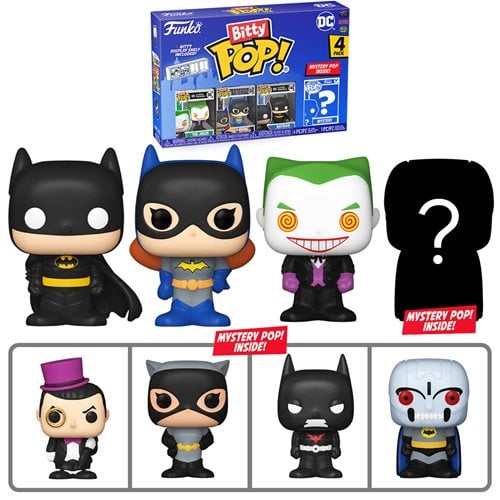 Funko Bitty Pop! Batman 1966 Mini-Figure 4-Pack - Select Set(s) - by Funko