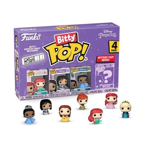 Funko Bitty Pop! Disney Princesses Mini-Figure 4-Pack - Select Set(s) - by Funko