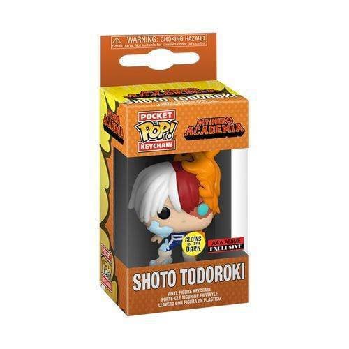 Funko My Hero Academia Shoto Todoroki GITD Pocket Pop! Key-chain - AAA Anime Exclusive - by Funko