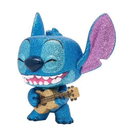 Funko Pop! 1044 Disney - Lilo & Stitch - Stitch with Ukulele Diamond Glitter vinyl figure - Entertainment Earth Exclusive - by Funko