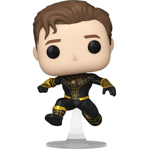 Funko Pop! 1073 Spider-Man: No Way Home - Unmasked Spider-Man Black Suit Vinyl Figure - AAA Anime Exclusive - by Funko