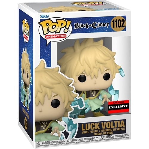 Funko Pop! 1102 Animation - Black Clover - Luck Voltia Vinyl Figure - AAA Anime Exclusive - by Funko