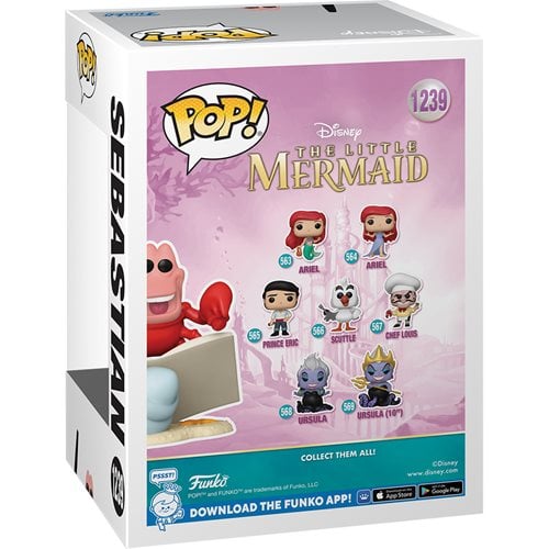 Funko Pop! 1239 Disney - The Little Mermaid - Sebastian Vinyl Figure - Entertainment Earth Exclusive - by Funko