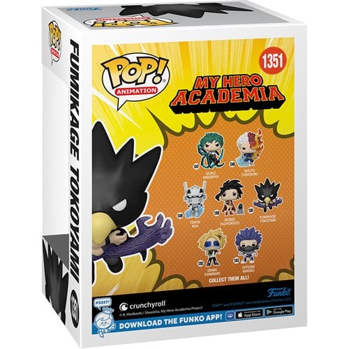 Funko Pop! 1351 Animation - My Hero Academia Fumikage Tokoyami Glow-in-the-Dark AAA Exclusive - by Funko