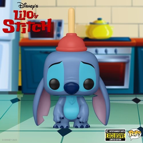 Funko Pop! 1354 Disney - Lilo & Stitch - Stitch with Plunger Vinyl Figure - Entertainment Earth Exclusive - by Funko