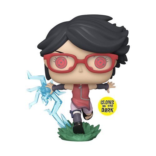 Funko Pop! 1358 Animation - Boruto - Sarada with Sharingan Vinyl Figure - Glow-in-the-Dark Entertainment Earth Exclusive - by Funko