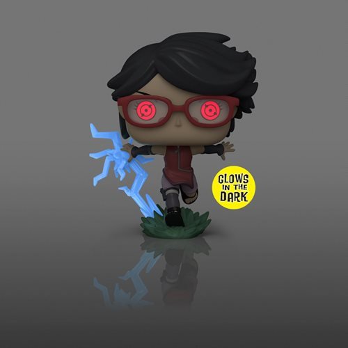 Funko Pop! 1358 Animation - Boruto - Sarada with Sharingan Vinyl Figure - Glow-in-the-Dark Entertainment Earth Exclusive - by Funko