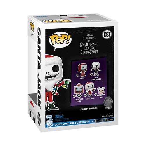 Funko Pop! 1383 - Nightmare Before Christmas 30th Anniversary Santa Jack Scented Vinyl Figure - Entertainment Earth Exclusive - by Funko