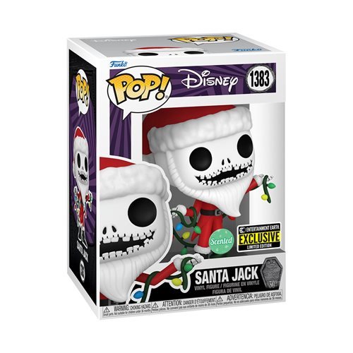 Funko Pop! 1383 - Nightmare Before Christmas 30th Anniversary Santa Jack Scented Vinyl Figure - Entertainment Earth Exclusive - by Funko