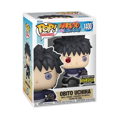 Funko Pop! 1400 Animation - Naruto: Shippuden - Obito Uchiha Unmasked Vinyl Figure - Entertainment Earth Exclusive - by Funko