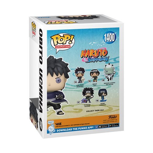 Funko Pop! 1400 Animation - Naruto: Shippuden - Obito Uchiha Unmasked Vinyl Figure - Entertainment Earth Exclusive - by Funko