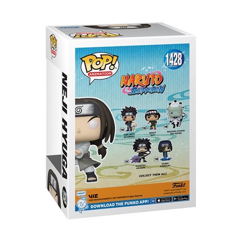 Funko Pop! 1428 Animation - Naruto: Shippuden - Neji Hyuga Vinyl Figure - Entertainment Earth Exclusive - by Funko