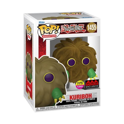 Funko Pop! 1455 Animation - Yu-Gi-Oh! Kuriboh Flocked and Glow-in-the-Dark AAA Exclusive - by Funko