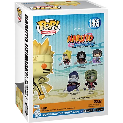 Funko Pop! 1465 Animation - Naruto: Shippuden Naruto Uzumaki Kurama Link Mode AAA Exclusive - by Funko