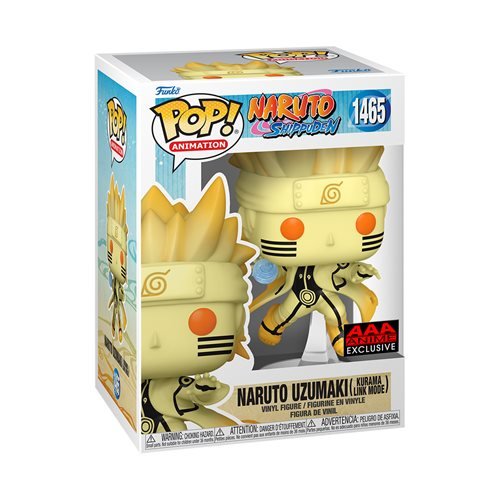 Funko Pop! 1465 Animation - Naruto: Shippuden Naruto Uzumaki Kurama Link Mode AAA Exclusive - by Funko