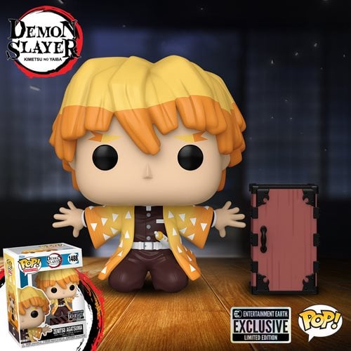 Funko Pop! 1488 - Demon Slayer - Zenitsu Agatsuma Vinyl Figure - Entertainment Earth Exclusive - by Funko