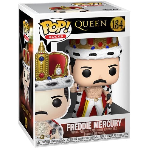 ¡Funko Pop! 96 Pop Rocks - Queen - Figura de vinilo Freddie Mercury Wembley 1986