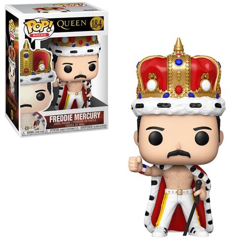 ¡Funko Pop! 96 Pop Rocks - Queen - Figura de vinilo Freddie Mercury Wembley 1986